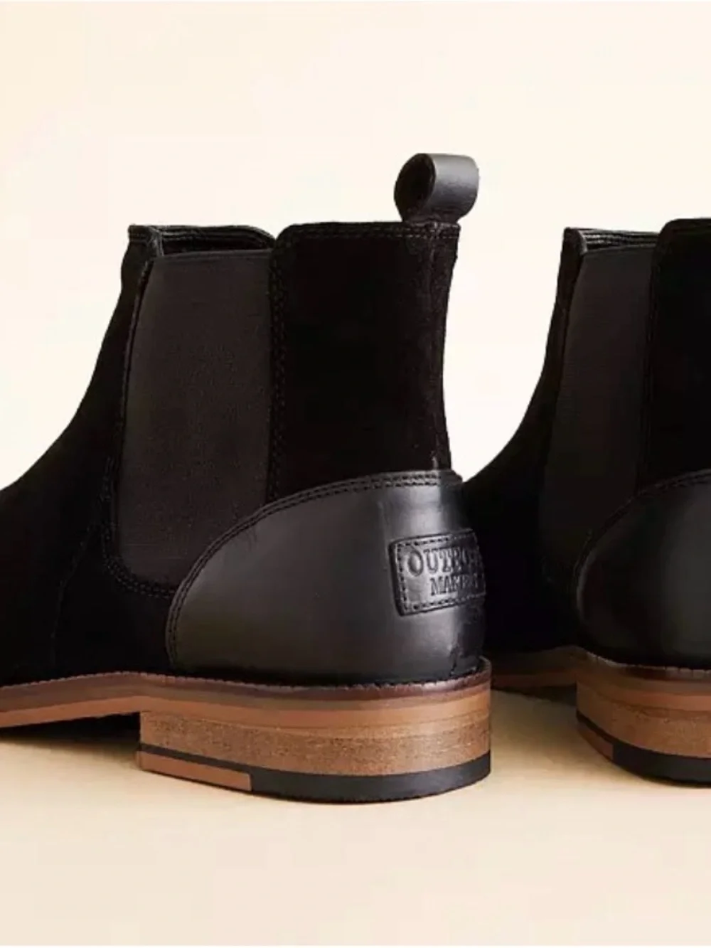 Men's Black Suede Chukka Boots - Sleek Slip-On Style